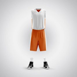 Basketbol Forması Beyaz Turuncu