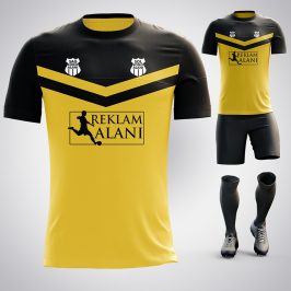 Victory Siyah-Sarı Dijital Halı Saha Forma
