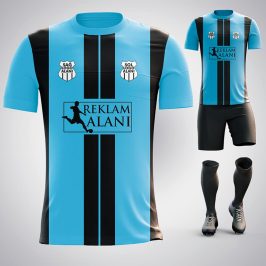 Juventus Turkuaz-Siyah Dijital Halı Saha Forma