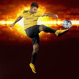 Borussia-Dortmunt Away Dijital Halı Saha Forma