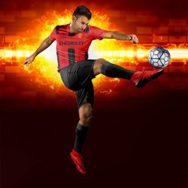 BVB Kırmızı-Siyah Dijital Halı Saha Forma