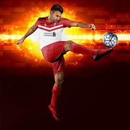 Victory Beyaz-Kırmızı Dijital Halı Saha Forma