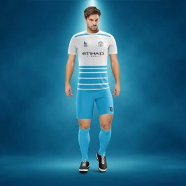 Real Beyaz-Turkuaz Dijital Halı Saha Forma