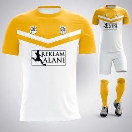 Victory Beyaz-Sarı Dijital Halı Saha Forma
