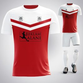 Victory Beyaz-Kırmızı Dijital Halı Saha Forma