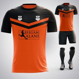 Victory Turuncu-Siyah Dijital Halı Saha Forma